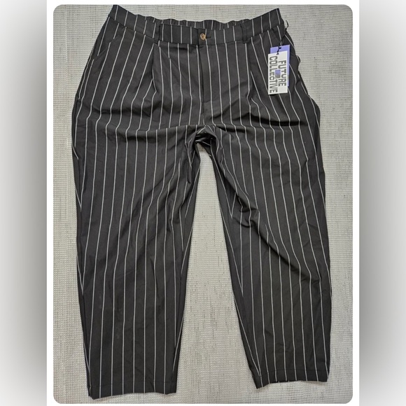 Future Collective Mid-Rise Front Pleated Pants - Picture 6 of 9